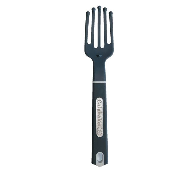 Rare Calphalon 10" Light& Dark Gray Nylon Plastic Spaghetti Fork Cooking Serving - Picture 1 of 4